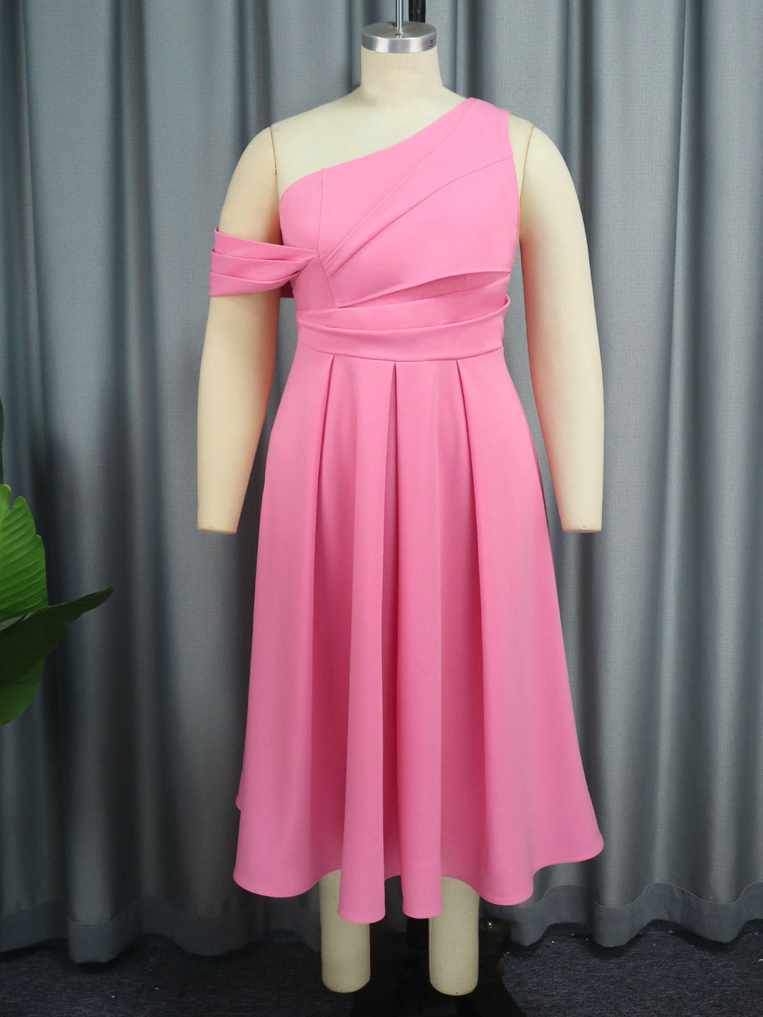 Damen Abendkleid mit asymmetrischem Schnitt und elegantem Oberteil Drune