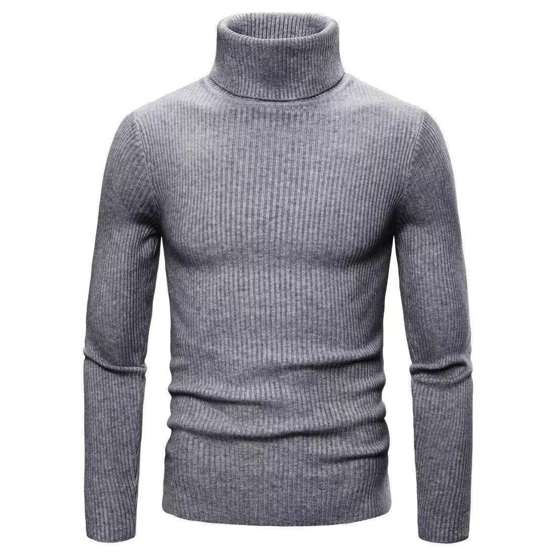 Herren Hochwertiger Rollkragenpullover aus feiner Rippstruktur Drune