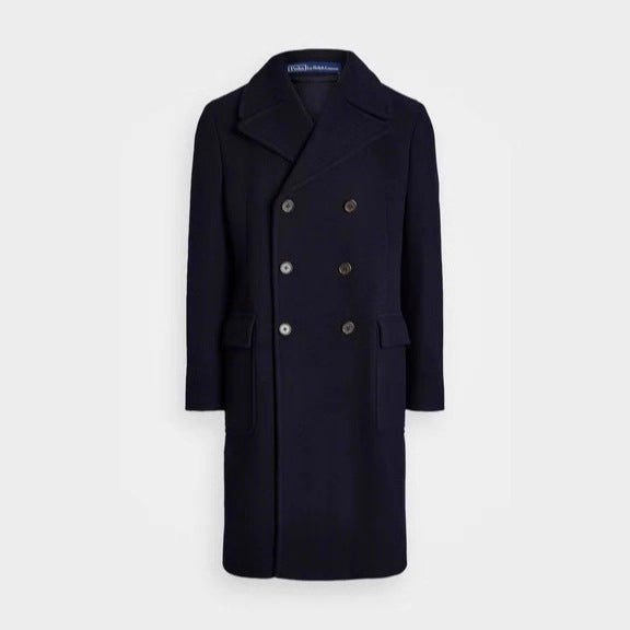 Herren Eleganter Wollmantel mit modernem Schnitt und hochwertigen Details Drune