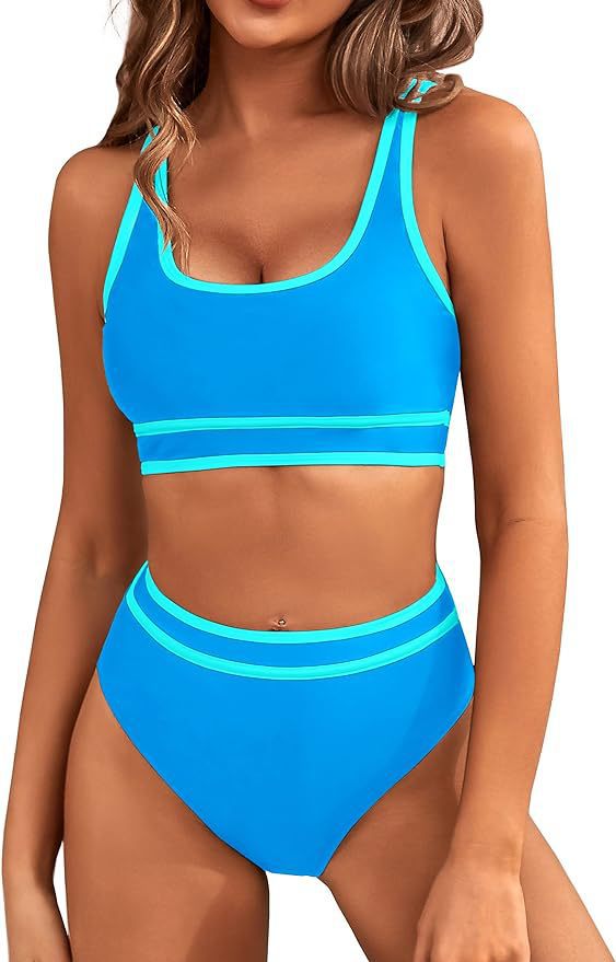 Damen Hochgeschnittener Sportbikini mit ergonomischem Design Drune