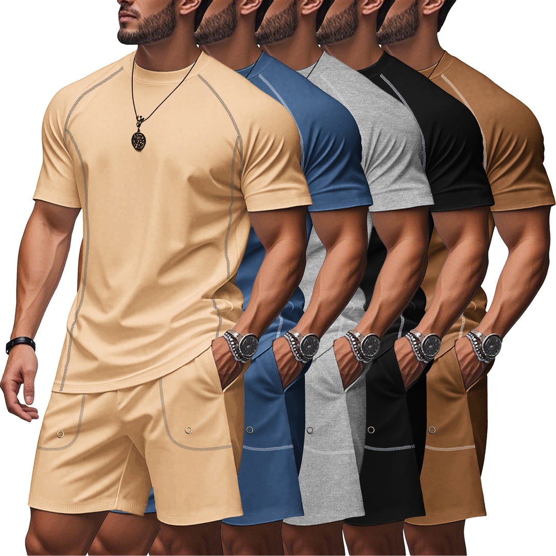 Herren Sportset mit atmungsaktivem T-Shirt und Shorts Drune