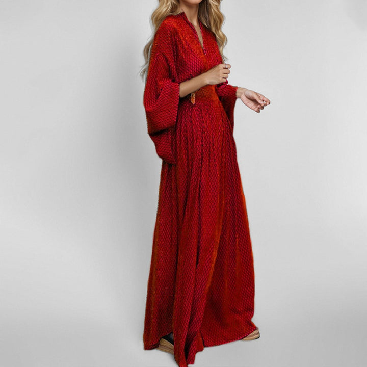 Damen Elegantes Kimono Kleid Drune