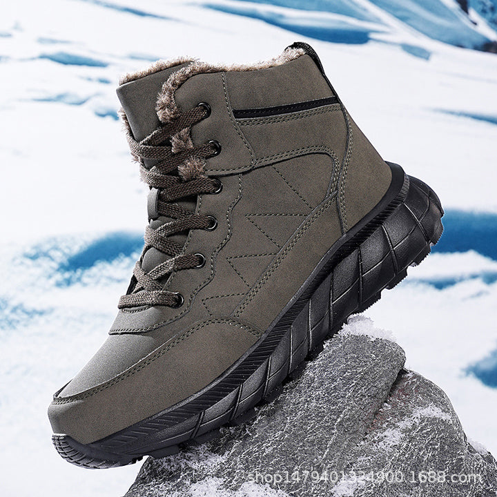 Damen Hohe Winterstiefel mit kuscheligem Futter und griffiger Sohle Drune
