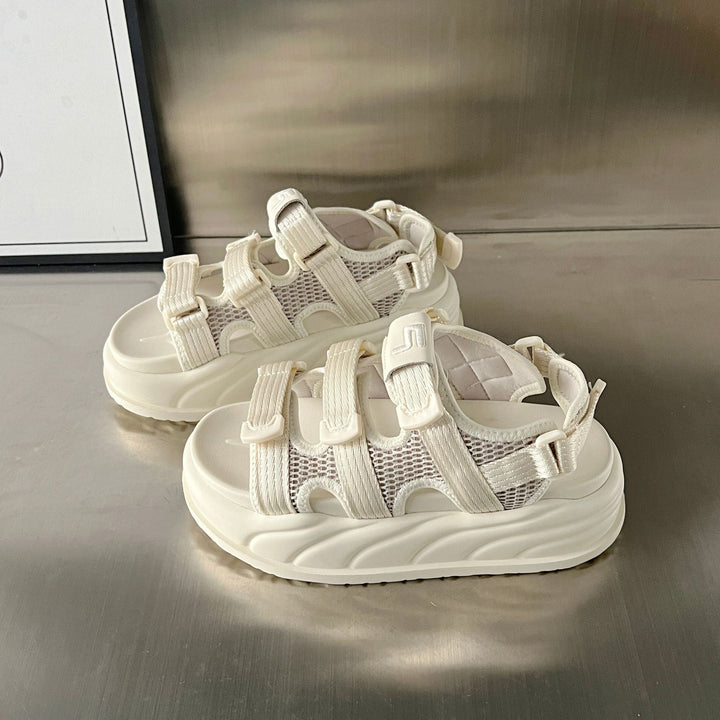 Damen Sportliche Sandalen mit verstellbaren Riemen und dämpfender Sohle Drune