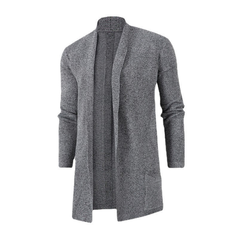 Damen Strickjacke mit offener Front und tiefem Kragen Drune