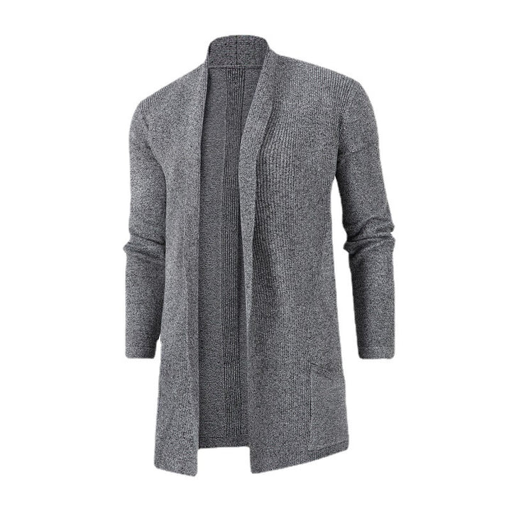 Damen Strickjacke mit offener Front und tiefem Kragen Drune