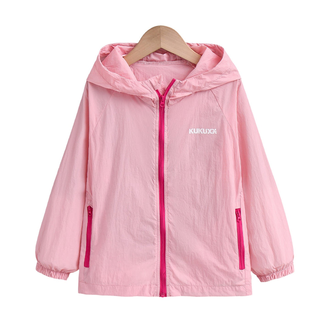 Damen nan ultraleichte Kapuzen-Nylonjacke mit UV-Schutz, winddichter Ausstattung und Reißverschlusstaschen Drune