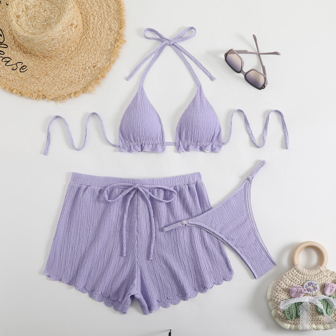 Damen Bikini-Set mit raffiniertem Hosenrock Drune
