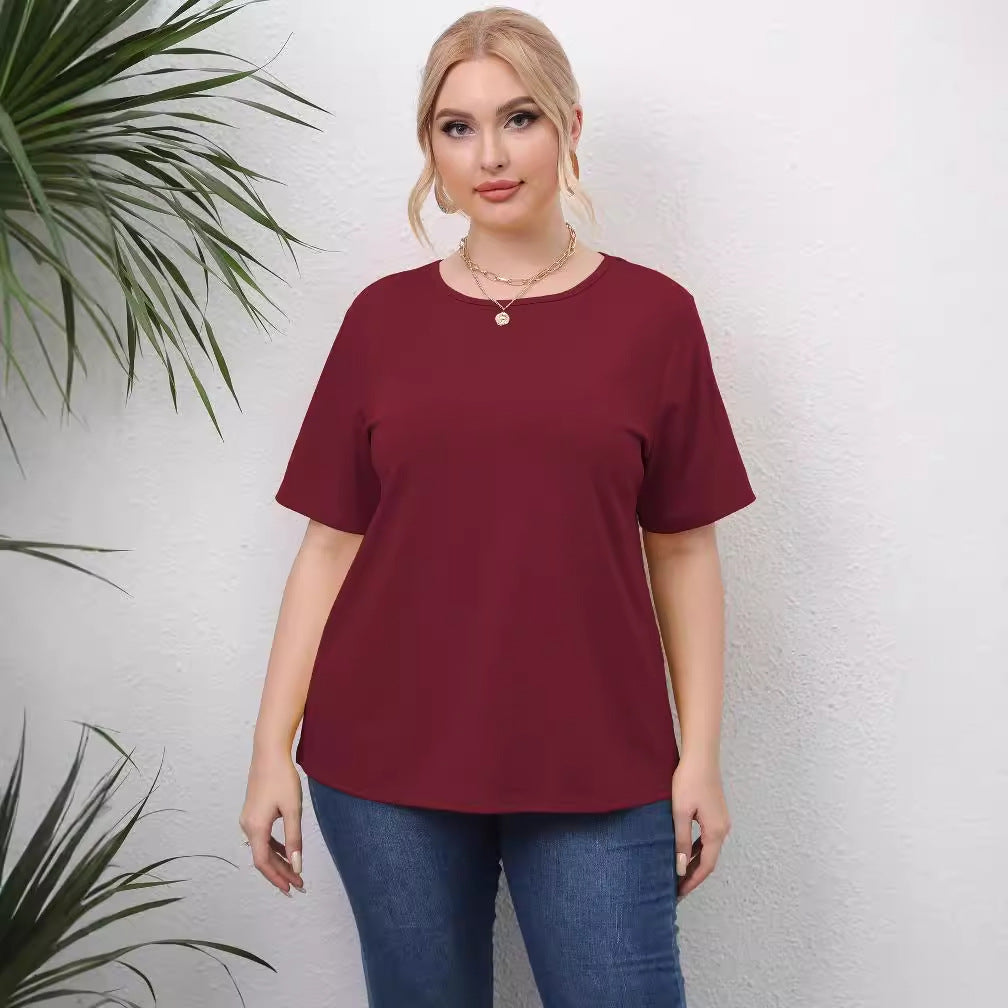 Damen angesagtes T-Shirt mit kreativen Ausschnitten Drune