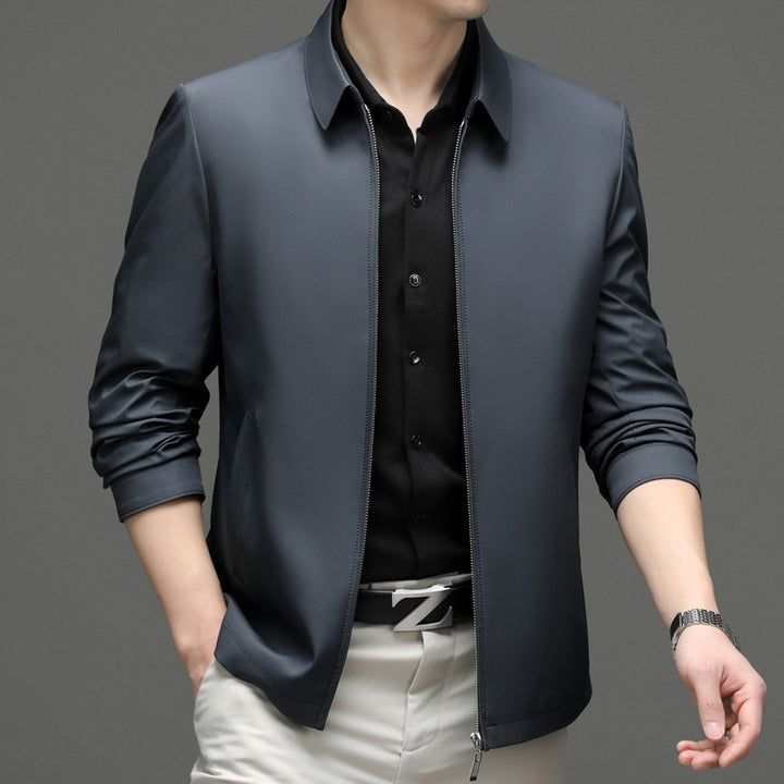 Herren Übergangsjacke mit elegantem Stehkragen und flexiblem Reißverschluss Drune