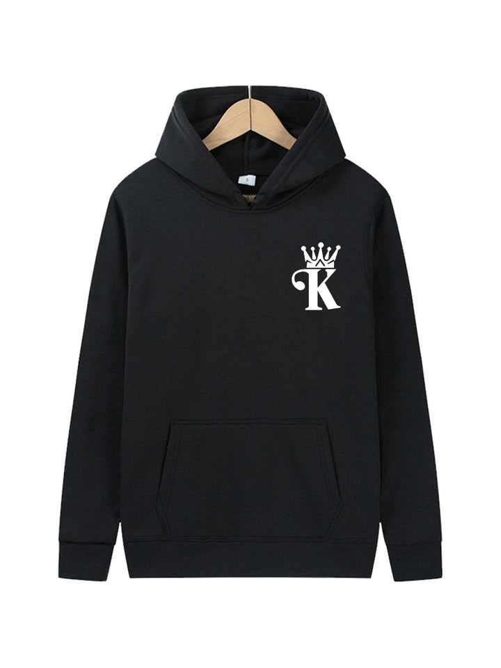 Damen Hoodie mit hochwertigem Kragen und klassischem Logo-Design Drune