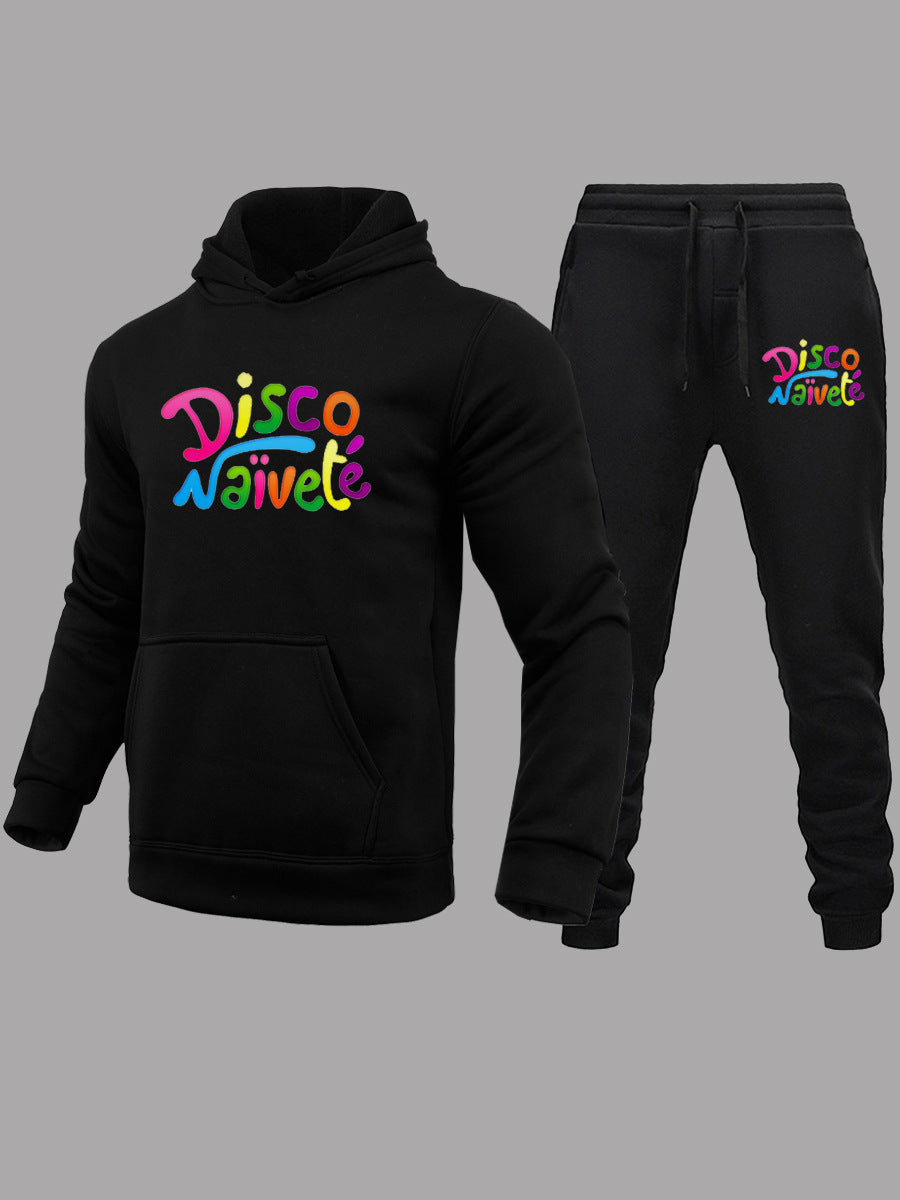 Damen Hoodie und Jogginghose Set mit lebhaftem Schriftzug Drune