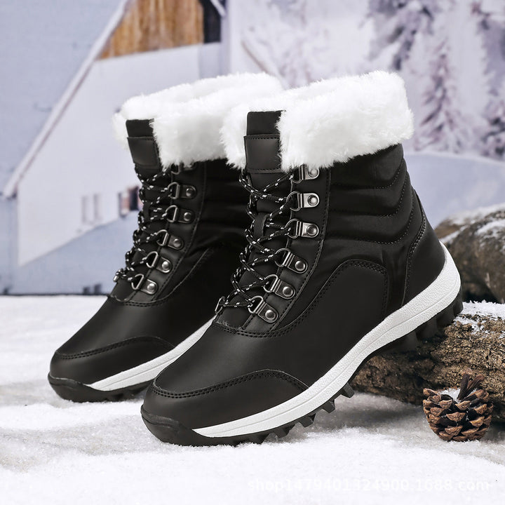 Damen Wasserfeste Winterstiefel mit Kuschelfutter Drune