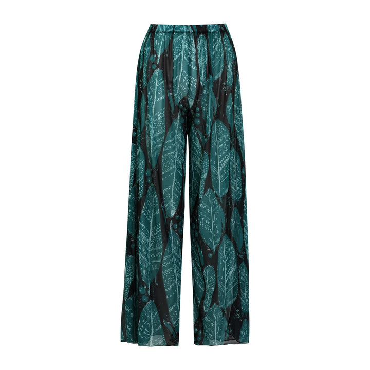 Damen weite Strandhose mit Schlangenmuster Drune