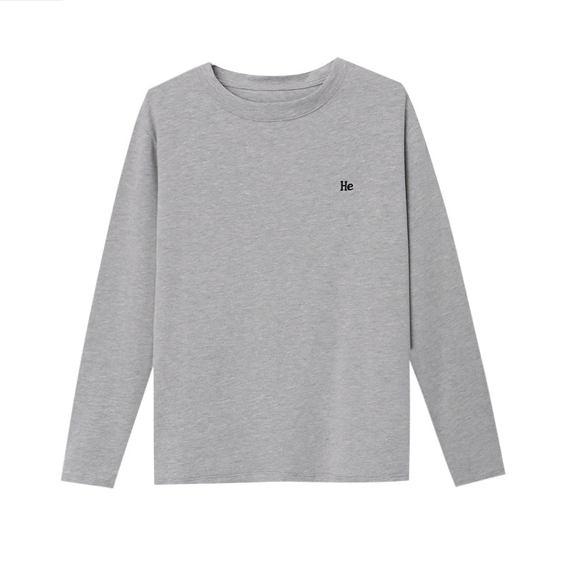 Damen lässiges Langarmshirt mit minimalistischen Details Drune