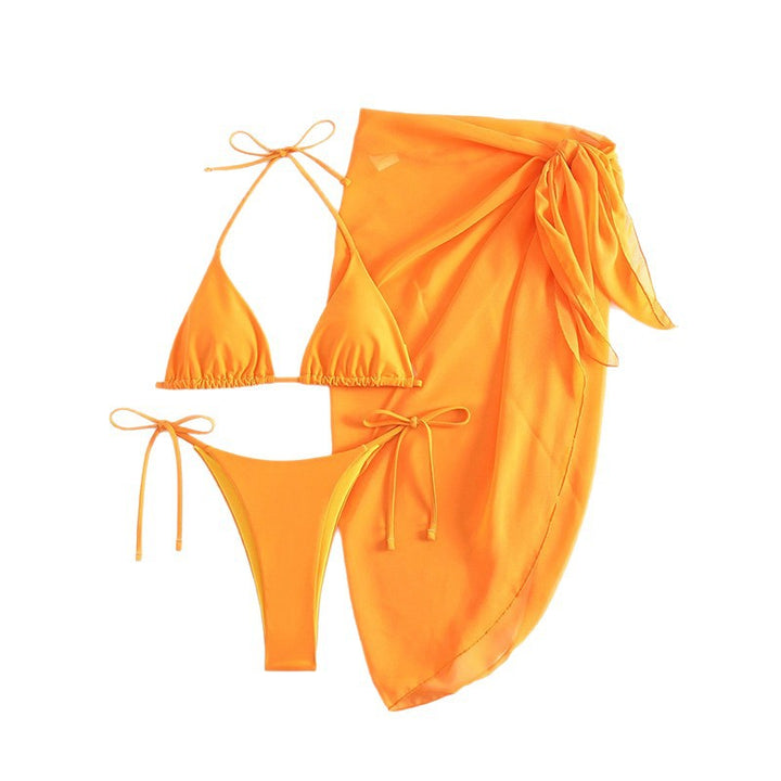 Damen Bikini-Set mit drapierter Wickelrock Drune