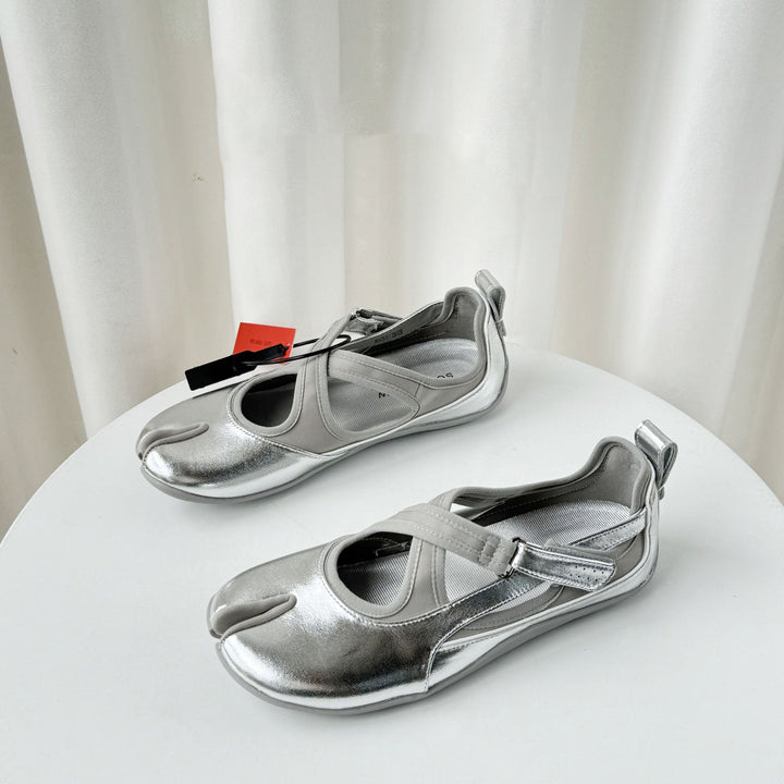 Damen Sportliche Ballerinas mit flexiblem Riemchen und atmungsaktivem Obermaterial Drune