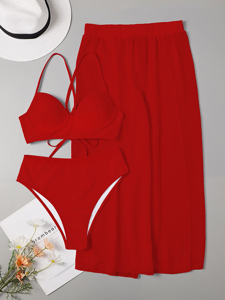 Damen Bikini-Set mit schickem Maxi-Rock Drune