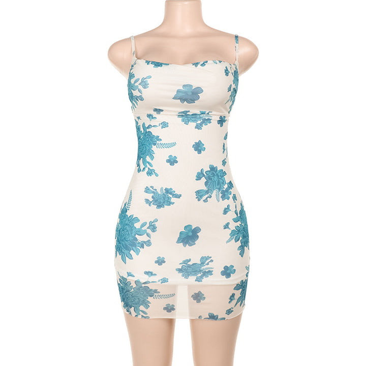 Damen figurbetontes Blumenkleid Drune