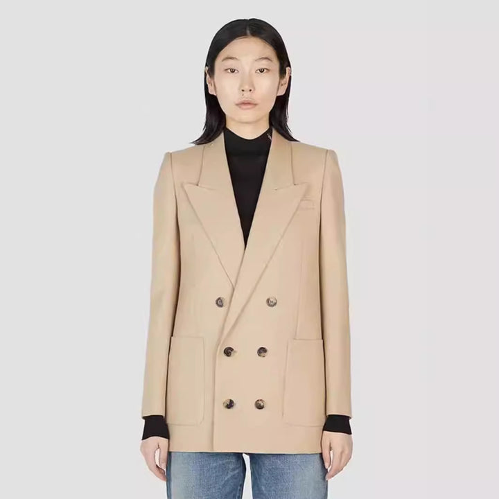 Damen Doppelt abgestimmter Blazer Drune