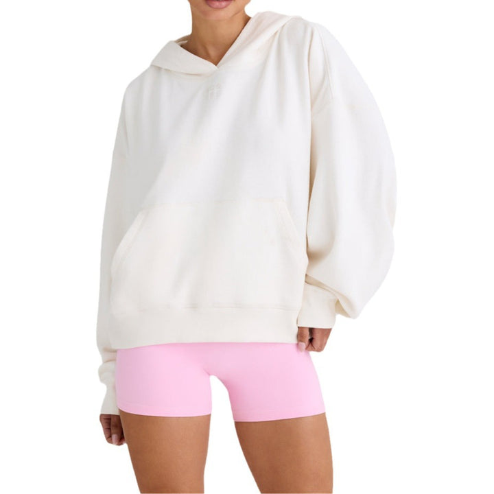 Damen lässiger Kapuzenpullover mit oversized Passform und praktischen Taschen Drune