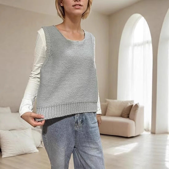 Damen Strickjacke mit dekorativem Rückendesign und Schleifendetails Drune