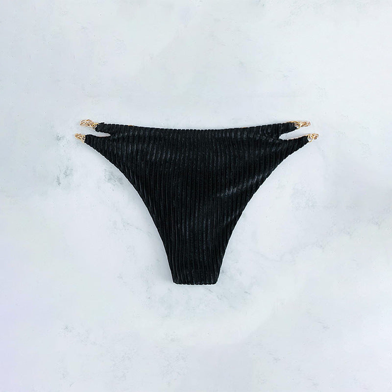 Damen Hoch tailliertes Bikinis mit modischem Cut-Out Drune