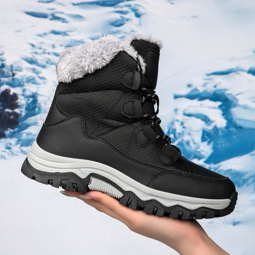 Damen Warme Winterstiefel mit isolierendem Fleece und rutschfester Sohle Drune