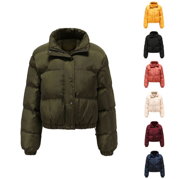 Damen modische kurz geschnittene Steppjacke Drune