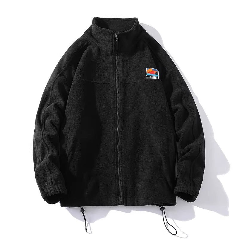 Herren Fleecejacke mit hohem Kragen und praktischen Taschen Drune