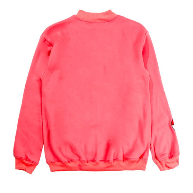 Damen Sweatshirt mit Pikachu-Motiv und hohem Kragen Drune