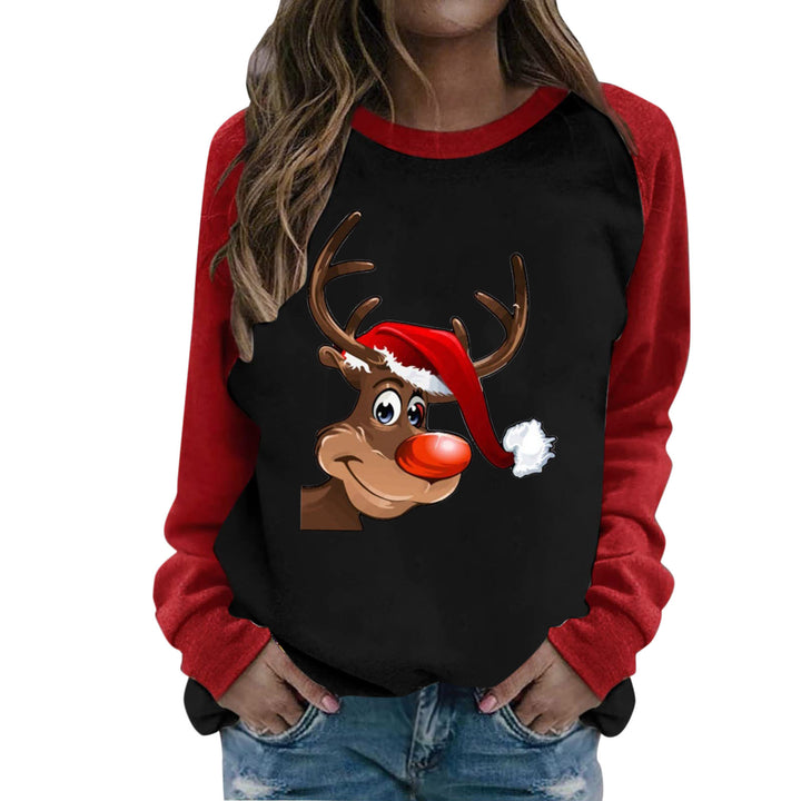 Damen Sweatshirt mit festlichem Weihnachtsmotiven Drune