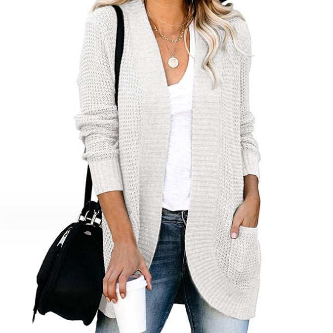 Damen Strickcardigan mit praktischen Taschen und luftiger Struktur Drune