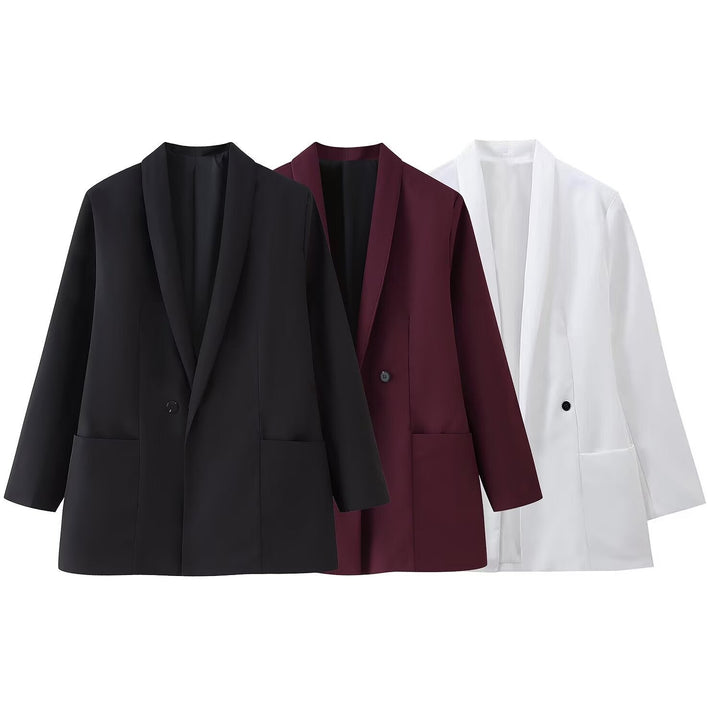 Damen Eleganter Oversized Blazer Drune