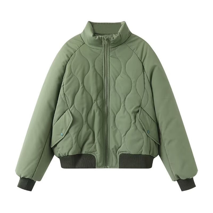 Damen Steppjacke im sportlichen Design mit hohem Kragen und elastischen Bündchen Drune