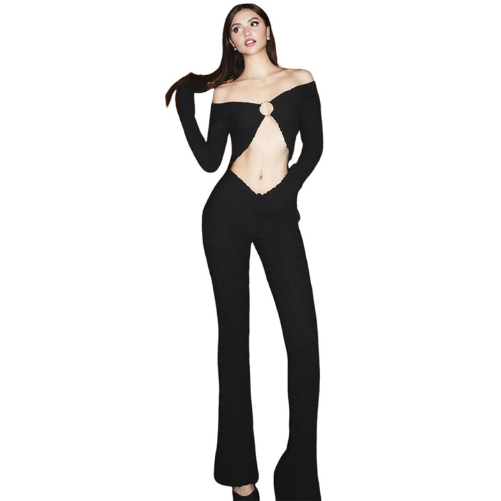 Damen Zweiteiler mit frischem Cut-Out Design und langärmeliger Bluse Drune