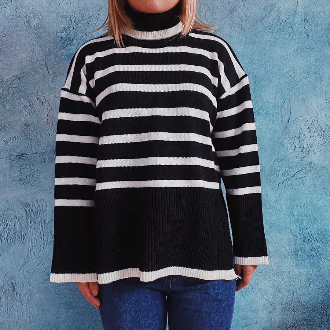 Drune | Gestreifter Strickpullover für Herbst & Winter