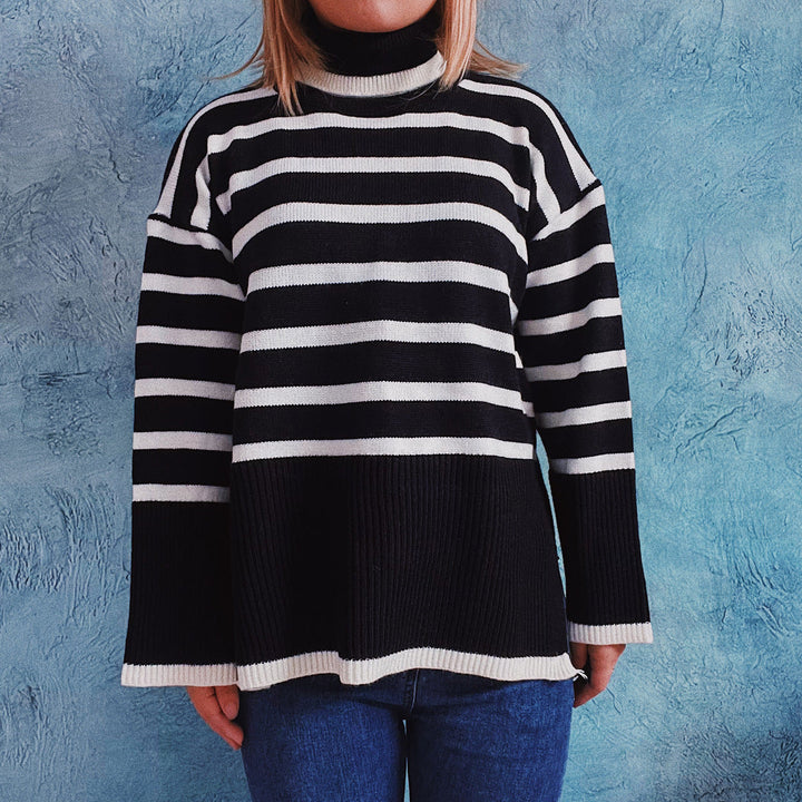 Drune | Gestreifter Strickpullover für Herbst & Winter