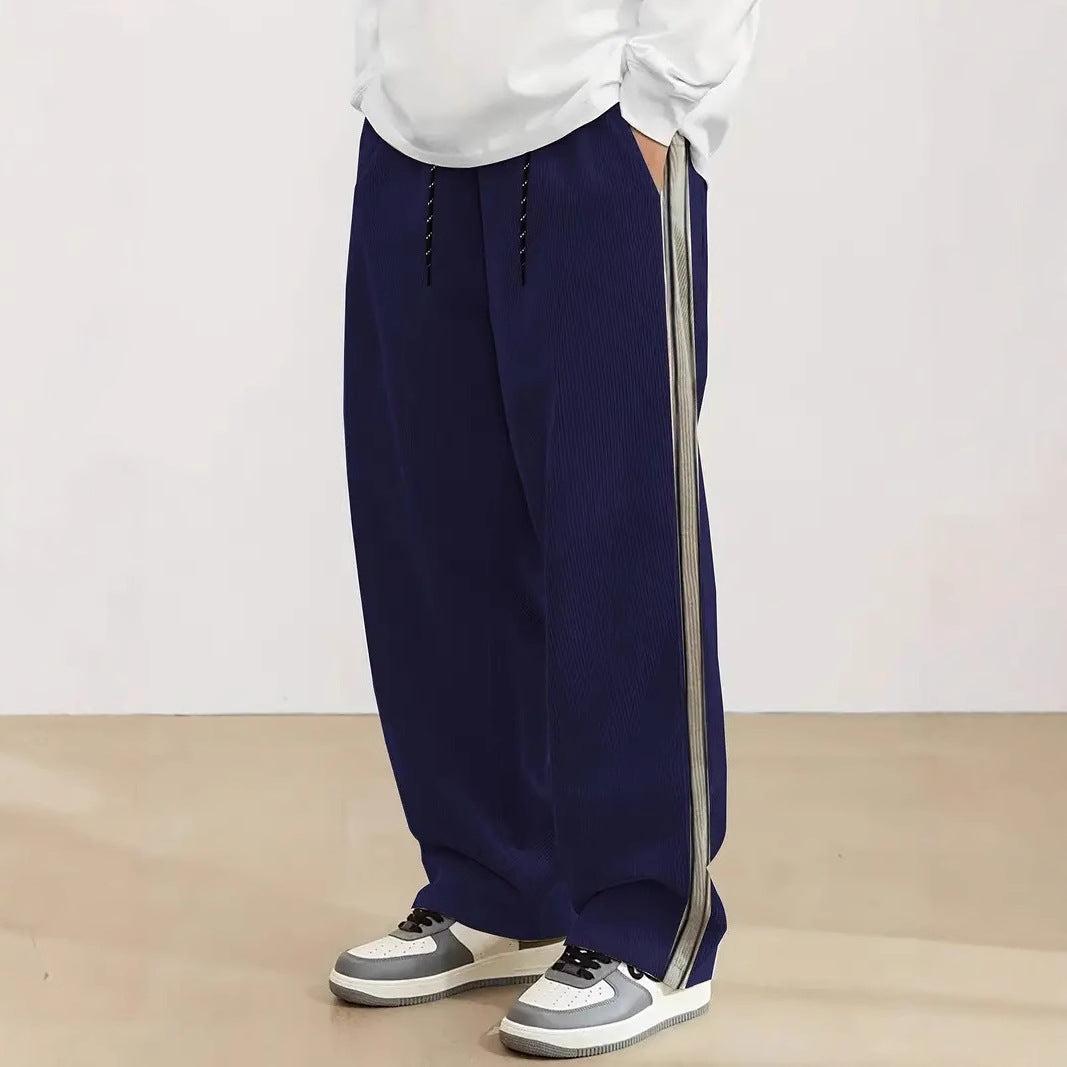 Herren komfortable Freizeithose mit seitlichem Streifen Drune