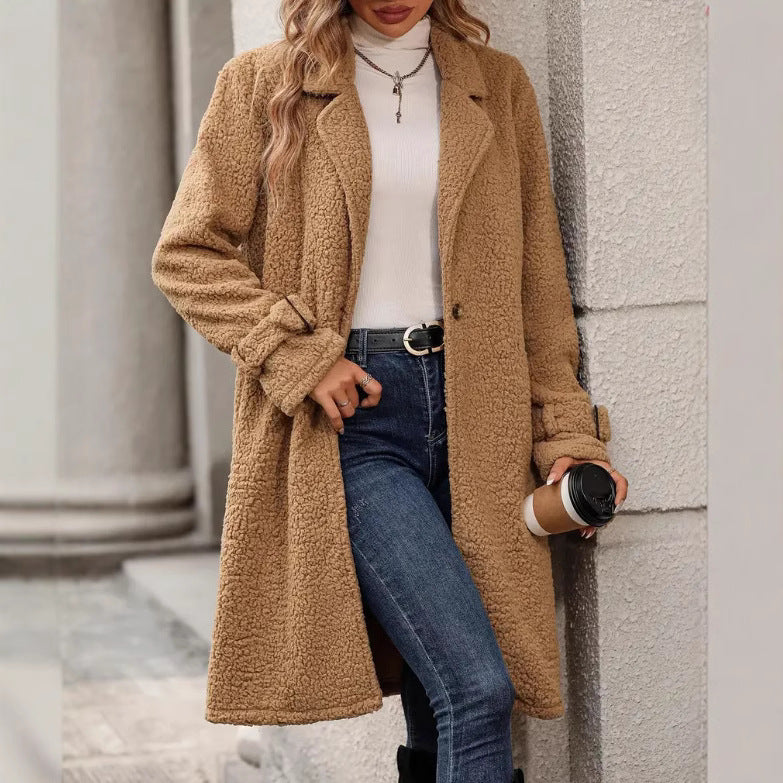 Damen Teddy-Mantel Drune