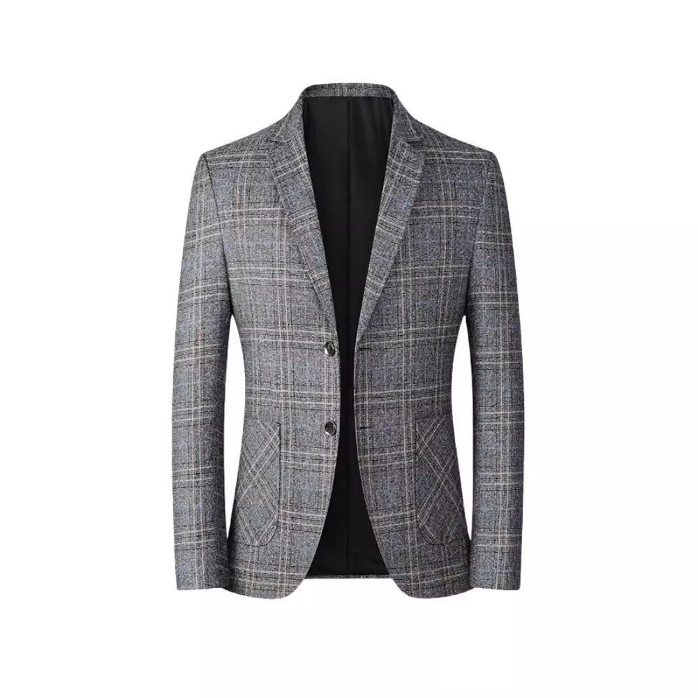 Damen elegante kariert Blazer Drune