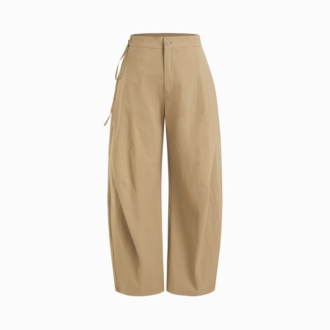 Damen lässige Culotte-Hose mit elastischem Bund und praktischen Seitentaschen Drune