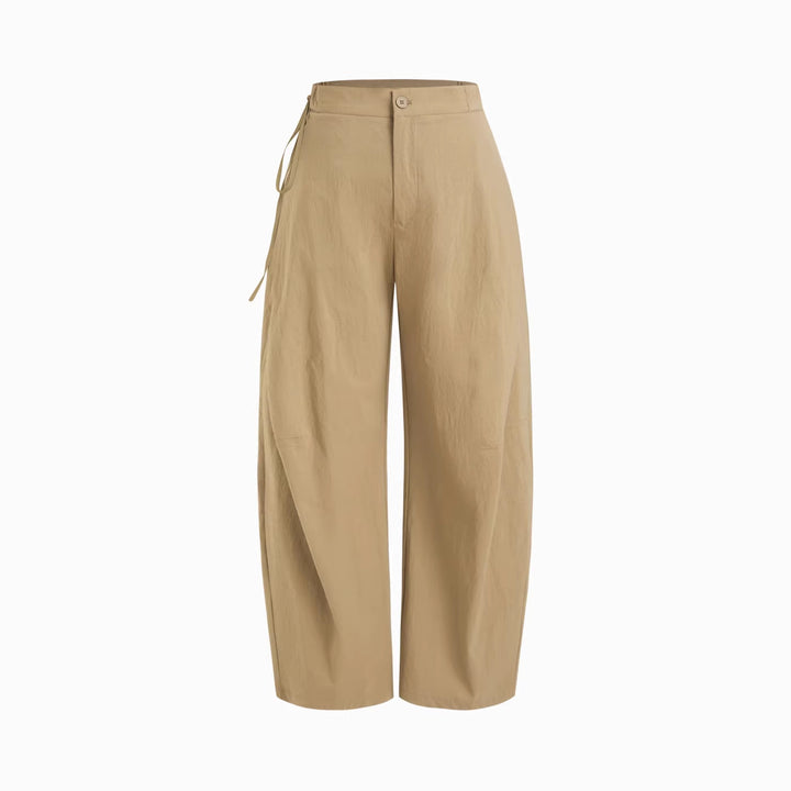 Damen lässige Culotte-Hose mit elastischem Bund und praktischen Seitentaschen Drune