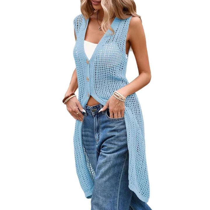 Damen Lässige Strickweste Drune