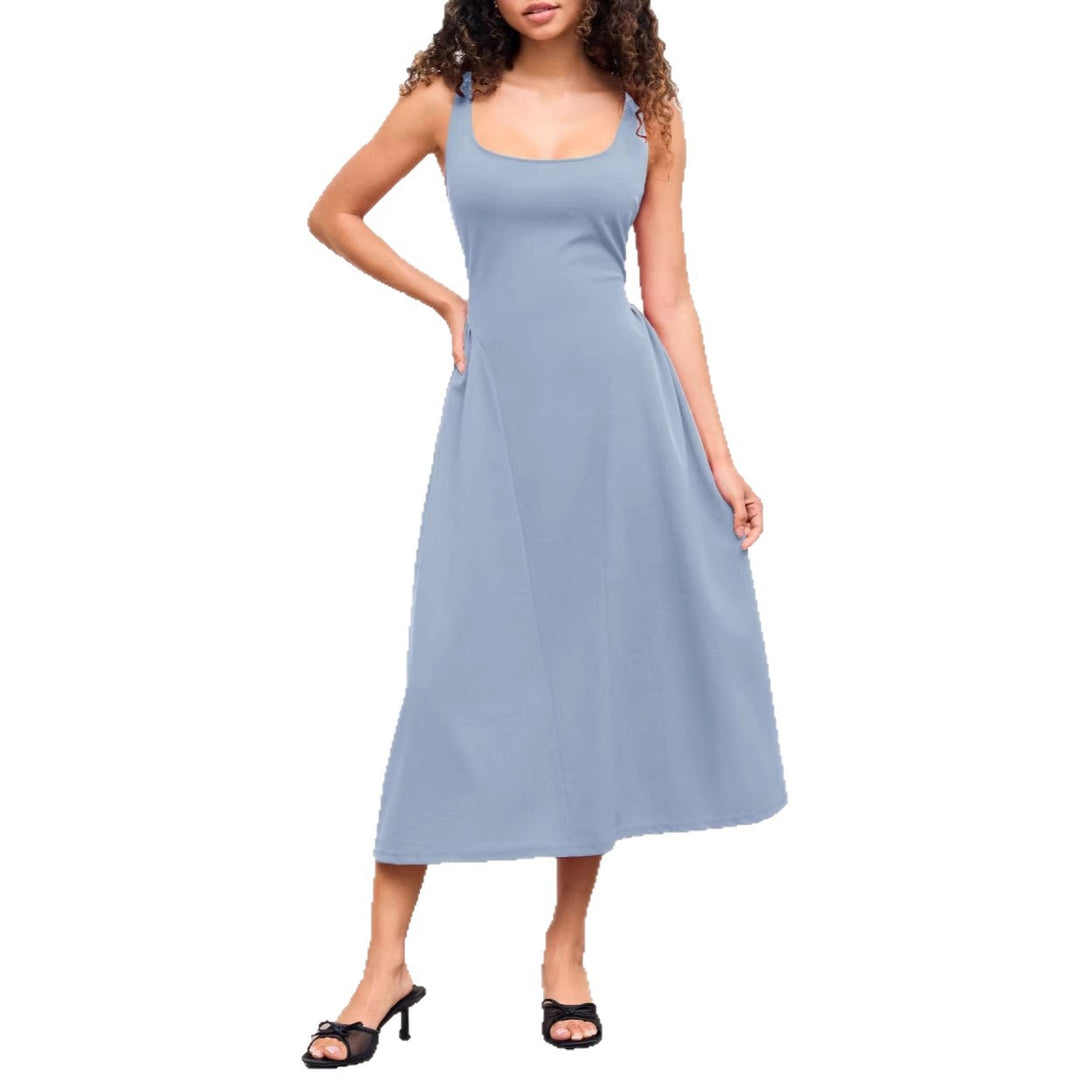 Damen Maxikleid mit schulterfreiem Design und figurfreundlichem Schnitt Drune