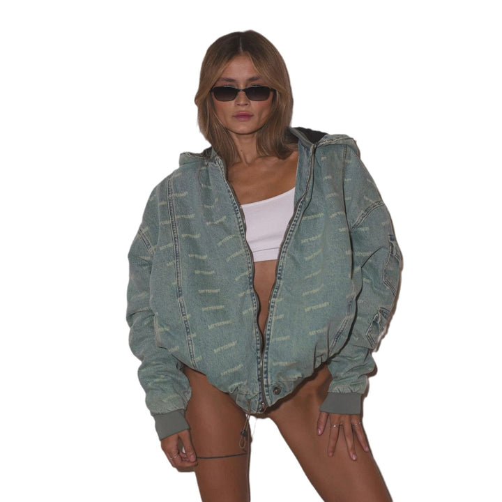 Damen Oversized Denimjacke mit einzigartigem Design Drune
