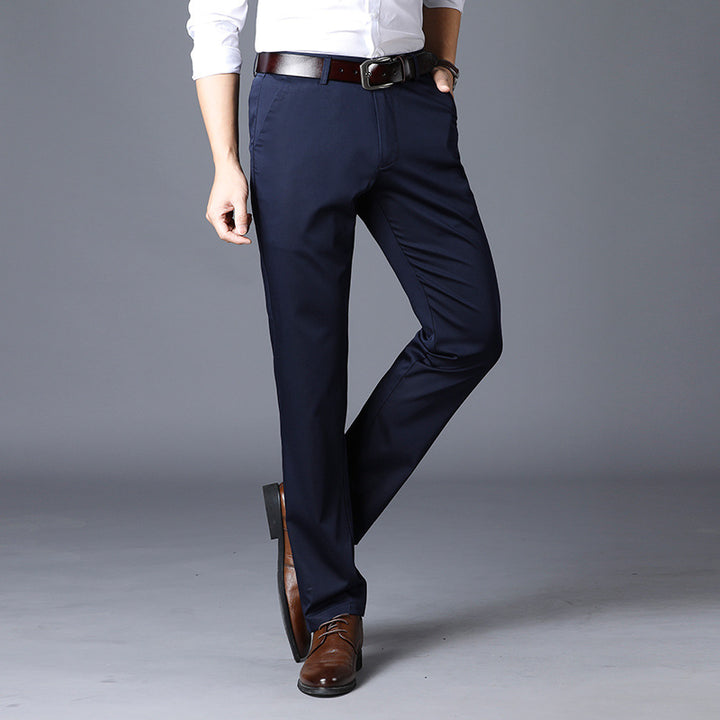 Herren elegante Anzughosen im modernen Slim Fit Schnitt Drune