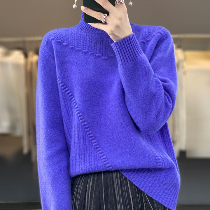 Damen Eleganter und bequemer Strickpullover mit einzigartigem Design Drune