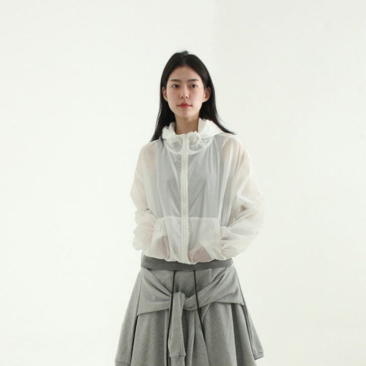 Damen Leichte Funktionsjacke mit Kapuze Drune