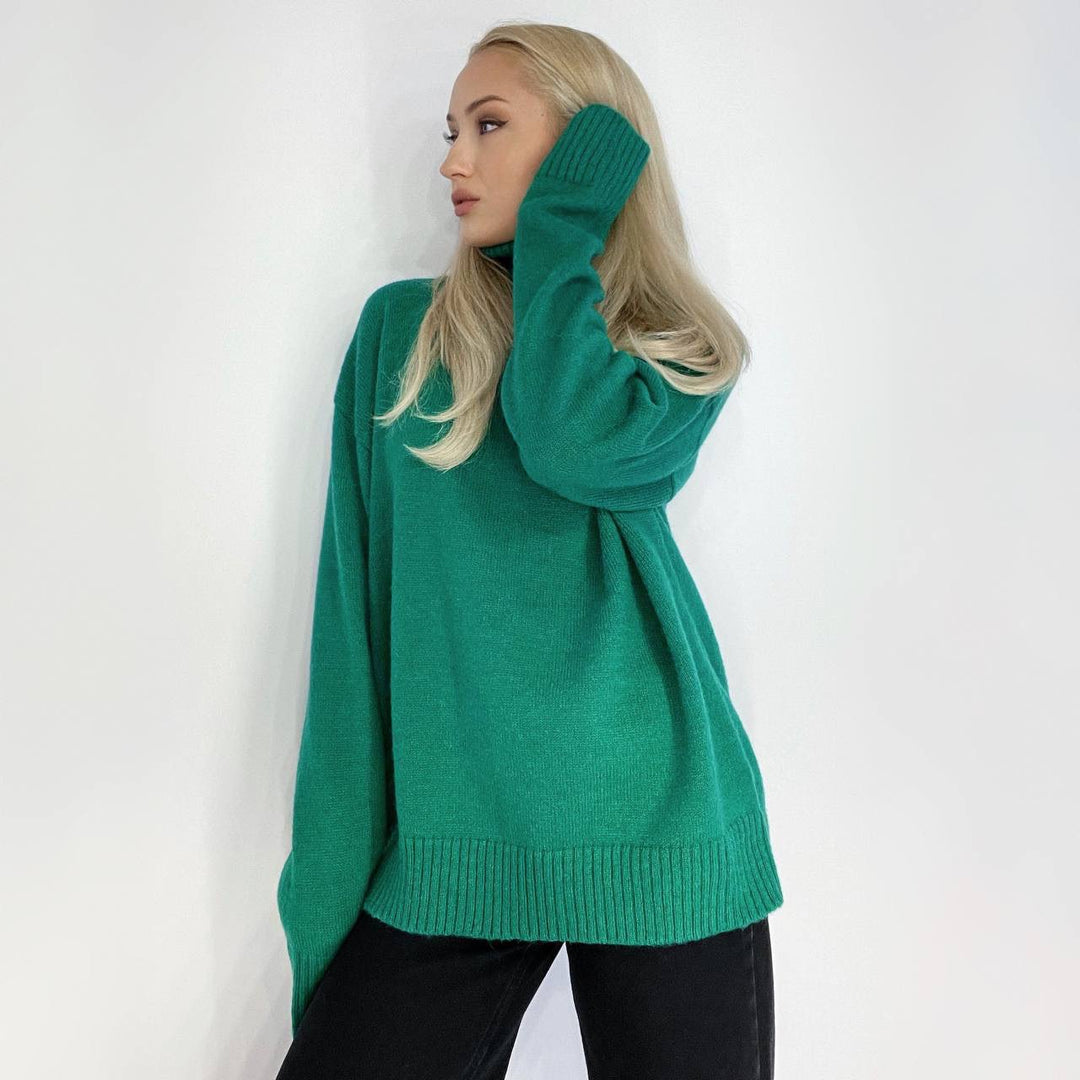 Damen modischer Rollkragenpullover Drune